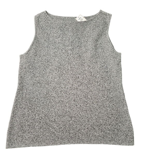 Chicos Design Womens Tank Top Grey Size 3 Linen Blend Pullover Sleeveless - Picture 1 of 12